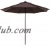 Abba Patio 9-Ft Aluminum Patio Umbrella with Auto Tilt and Crank, 8 Ribs, Chocolate   565564169